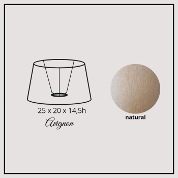 Avignon 25cm natural linen