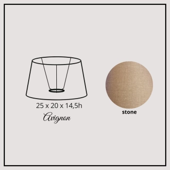 Avignon 25cm stone linen