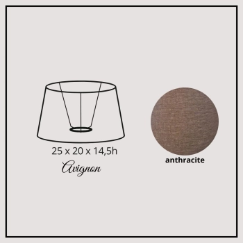 Avignon 25cm anthracite linen
