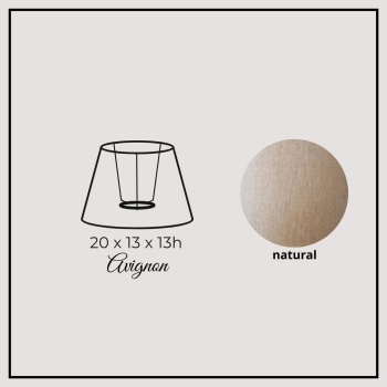 Avignon 20cm natural linen