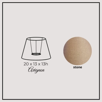 Avignon 20cm stone linen