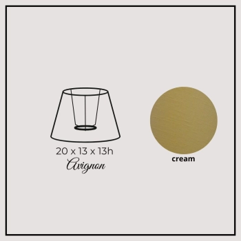 Avignon 20cm cream linen