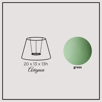 Avignon 20cm grass linen