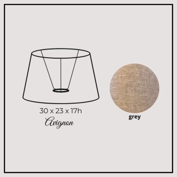 Avignon 30cm grey linen