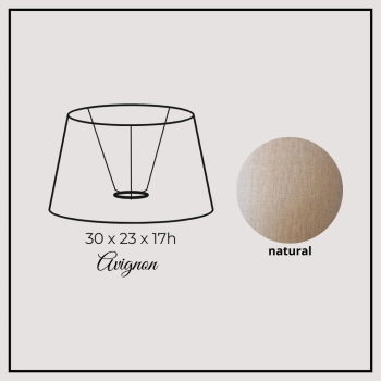 Avignon 30cm natural linen