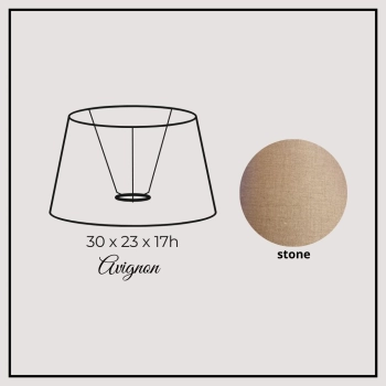 Avignon 30cm stone linen