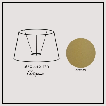 Avignon 30cm cream linen