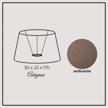 Avignon 30cm antracite linen
