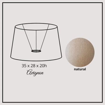 Avignon 35cm natural linen