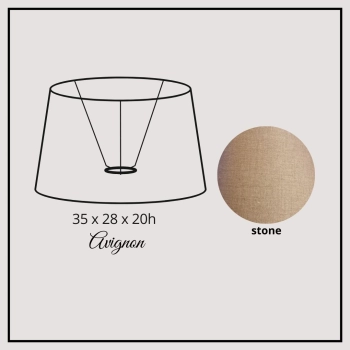 Avignon 35cm stone linen