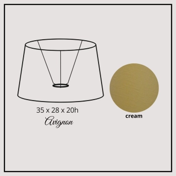 Avignon 35cm cream linen