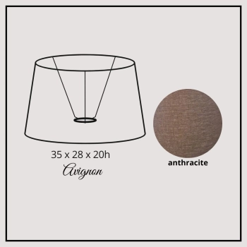 Avignon 35cm anthracite linen