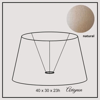 Avignon 40cm natural linen