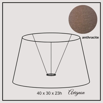 Avignon 40cm anthracite linen