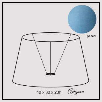 Avignon 40cm petrol linen