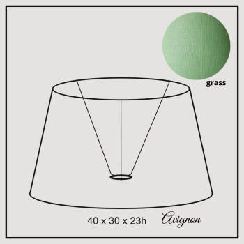 Avignon 40cm grass linen