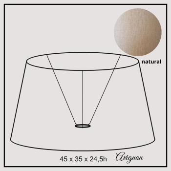 Avignon 45cm natural linen
