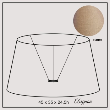 Avignon 45cm stone linen