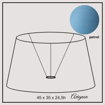 Avignon 45cm petrol linen