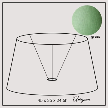 Avignon 45cm grass linen