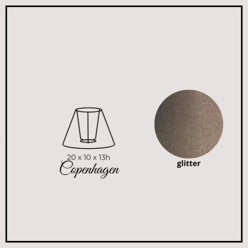 Copenhagen 20cm glitter linen