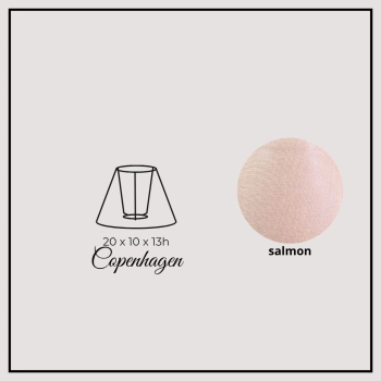 Copenhagen 20cm salmon linen
