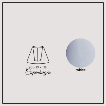 Copenhagen 20cm white chintz