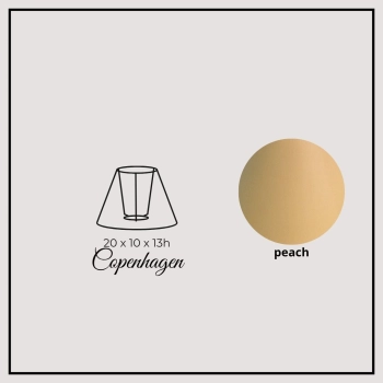 Copenhagen 20cm peach chintz