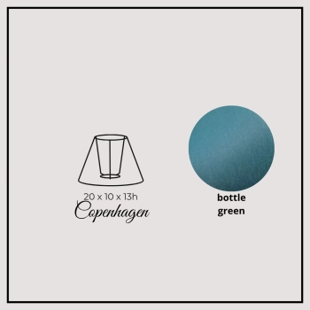 Copenhagen 20cm bottle green chintz