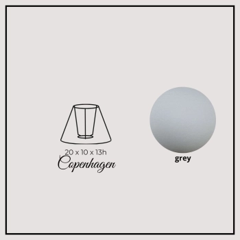 Copenhagen 20cm grey chintz