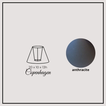 Copenhagen 20cm anthracite cotton