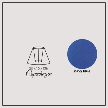 Copenhagen 20cm navy blue chintz