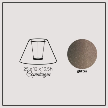 Copenhagen 25cm glitter linen