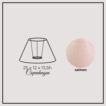 Copenhagen 25cm salmon linen