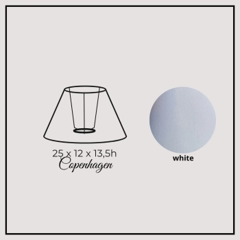 Copenhagen 25cm white chintz