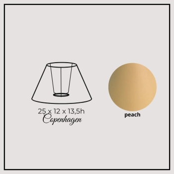 Copenhagen 25cm peach chintz