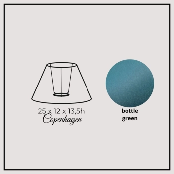 Copenhagen 25cm bottle green chintz