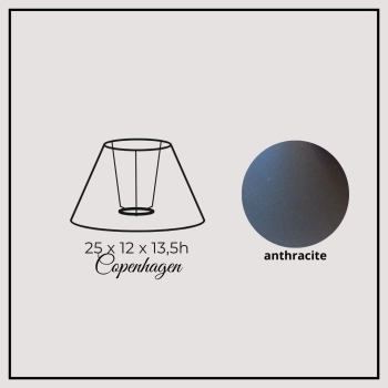 Copenhagen 25cm anthracite cotton
