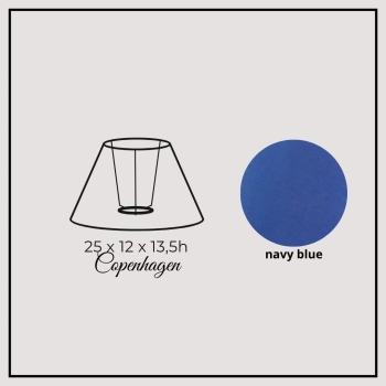 Copenhagen 25cm navy blue chintz