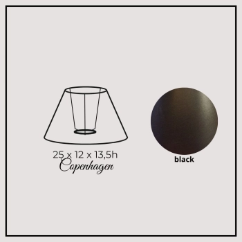 Copenhagen 25cm black chintz