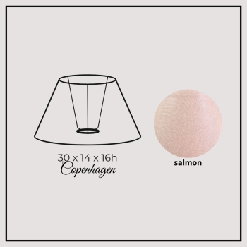 Copenhagen 30cm salmon linen