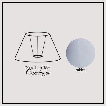 Copenhagen 30cm white chintz