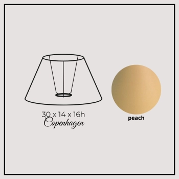 Copenhagen 30cm peach chintz