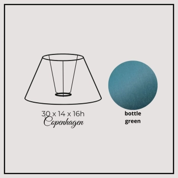 Copenhagen 30cm bottle green chintz