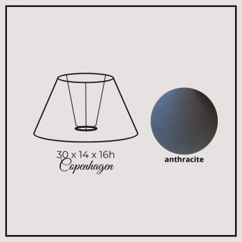 Copenhagen 30cm anthracite cotton