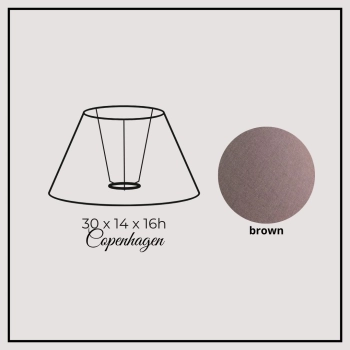 Copenhagen 30cm brown cotton