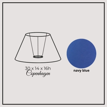 Copenhagen 30cm navy blue chintz