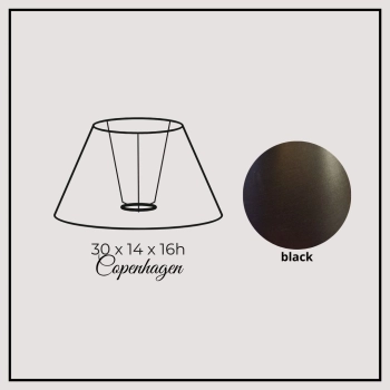 Copenhagen 30cm black chintz