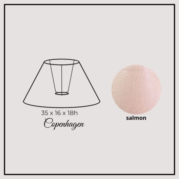 Copenhagen 35cm salmon linen