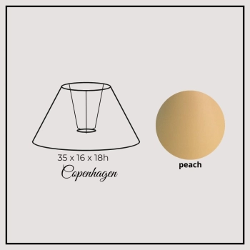 Copenhagen 35cm peach chintz